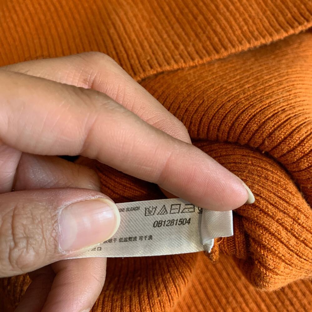 FP Beach Dress Womens M Medium Carrot Daniela Low Back Sweater Free People Midi - Picture 10 of 14